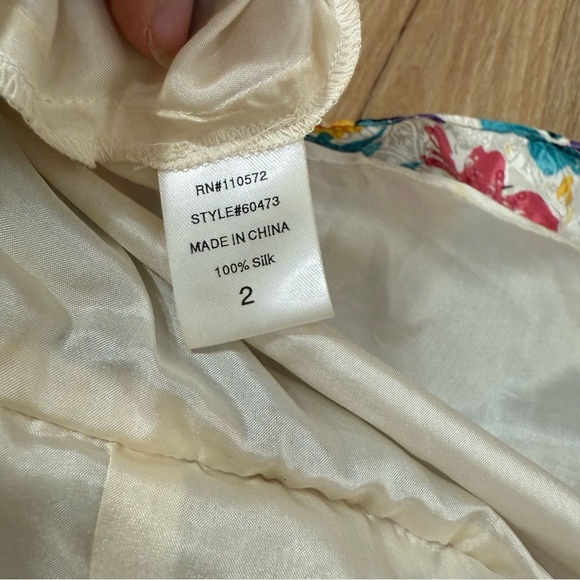 Twelfth Street by Cynthia Vincent Red Pink Bodycon Mini Dress 100% Silk Size 2 - Picture 10 of 10